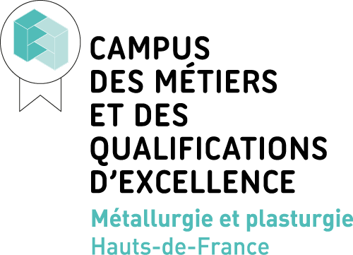Logotype Campus des Métiers et des Qualifications Métallurgie Plasturgie