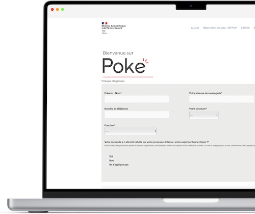 Poke est la plateforme de sollicitation des services du GIP FCIP