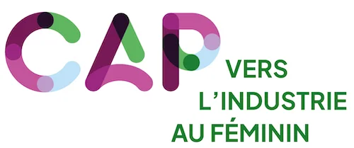 Logotype du projet Cap vers l'industrie au féminin