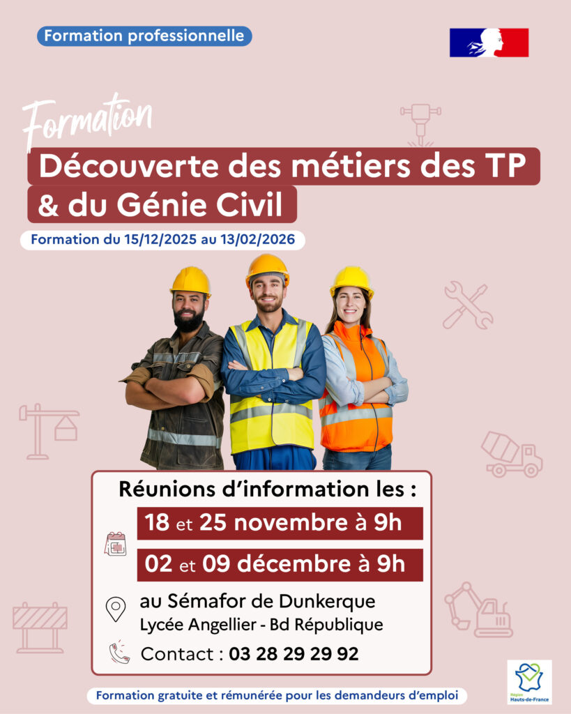 découverte métiers des Travaux Publics et du Génie Civil