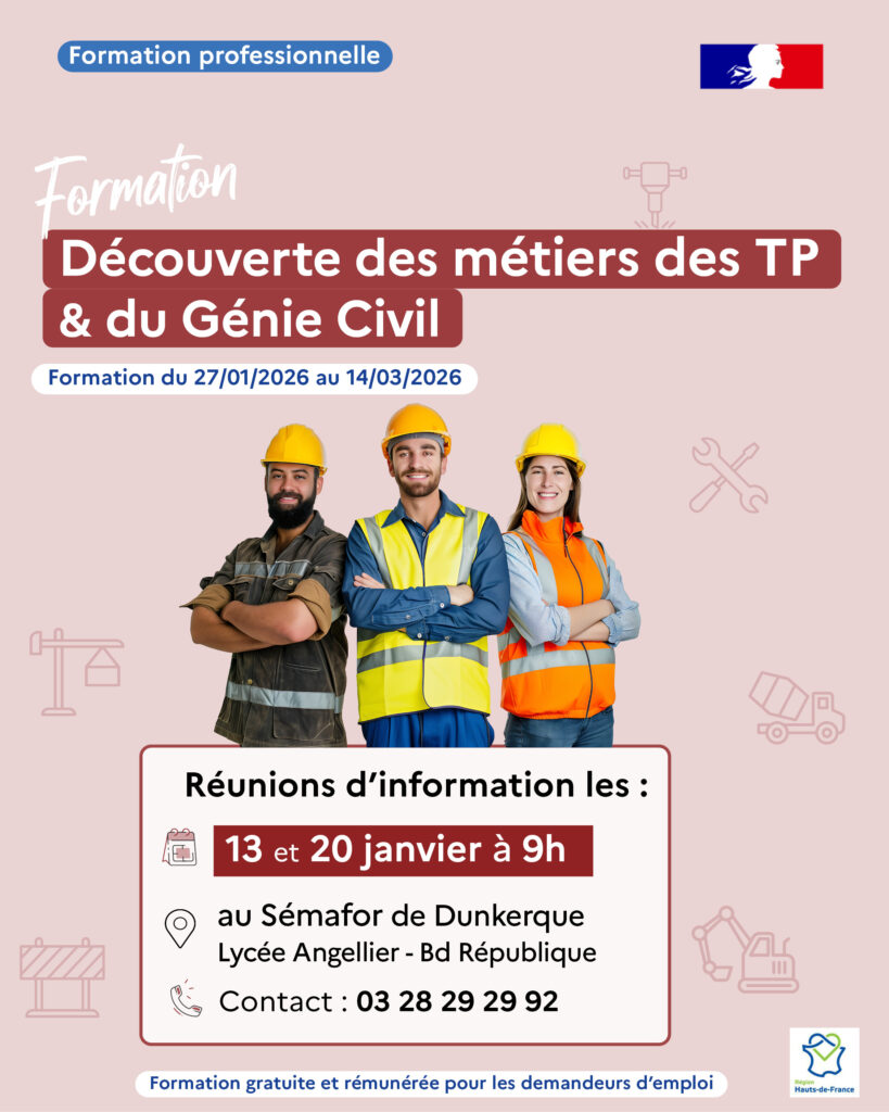 Formation découverte des métiers des TP et du génie civil