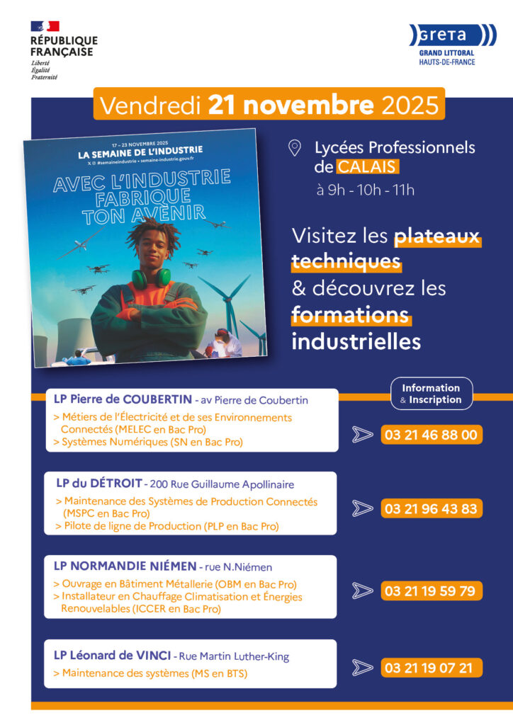 semaine de l'industrie à calais