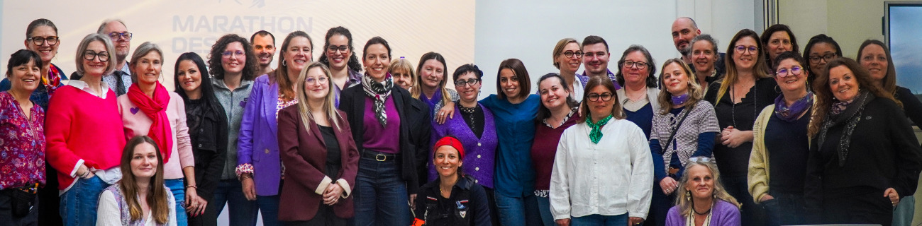 Agents du GIP participant à la Journée internationale du droits des femmes