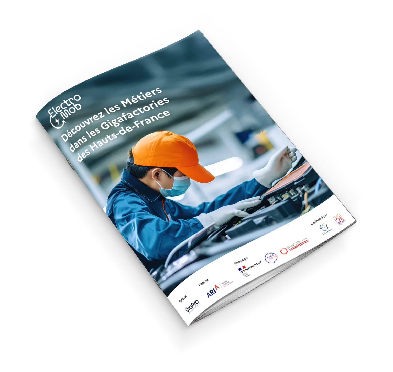 On y voit le catalogue des fiches métiers dans les gigafactories des Hauts-de-France