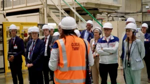 Photos pendant la visite de l'usine avec un guide